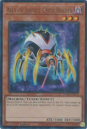 Ally of Justice Cycle Reader - MP25-EN278 - Ultra Rare 1st Edition