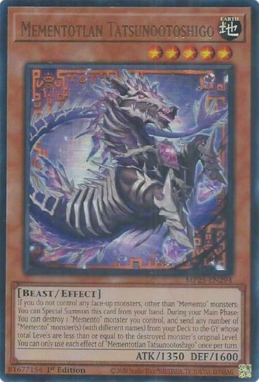 Mementotlan Tatsunootoshigo - MP25-EN294 - Ultra Rare 1st Edition