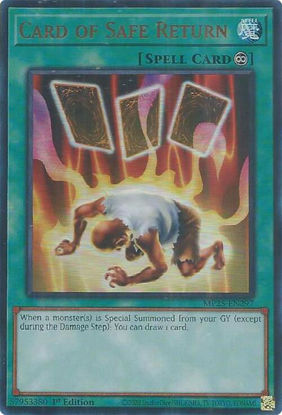 Card of Safe Return - MP25-EN297 - Ultra Rare 1st Edition
