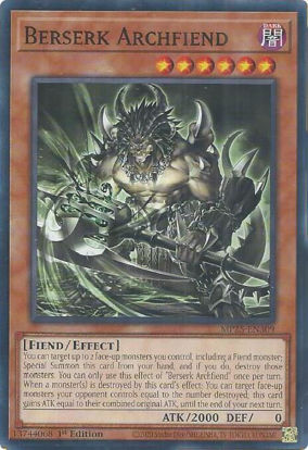 Berserk Archfiend - MP25-EN309 - Common 1st Edition