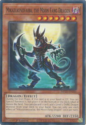 Mikazukinoyaiba, the Moon Fang Dragon - MP25-EN346 - Common 1st Edition