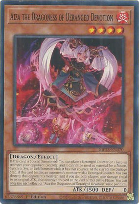 Aiza the Dragoness of Deranged Devotion - MP25-EN370 - Common 1st Edition