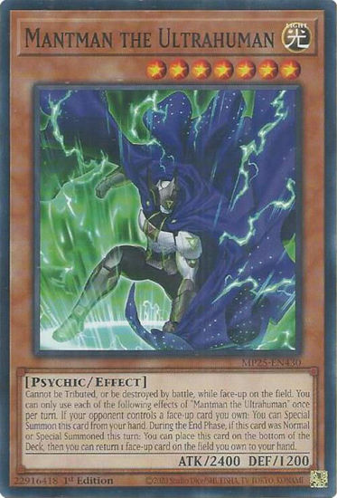 Mantman the Ultrahuman - MP25-EN430 - Common 1st Edition