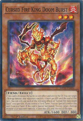 Cursed Fire King Doom Burst - MP25-EN436 - Common 1st Edition