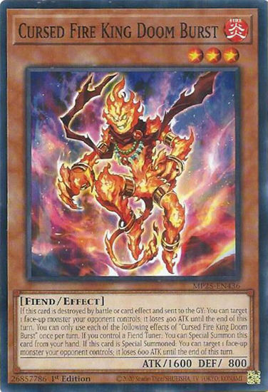 Cursed Fire King Doom Burst - MP25-EN436 - Common 1st Edition