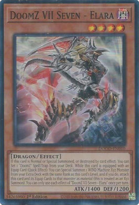 DoomZ VII Seven - Elara - DOOD-EN010 - Super Rare 1st Edition