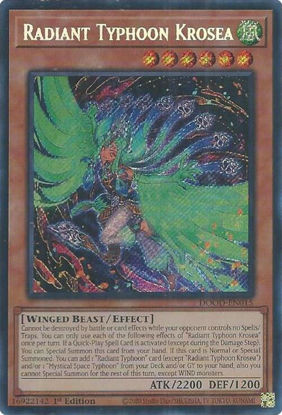 Radiant Typhoon Krosea - DOOD-EN015 - Secret Rare 1st Edition