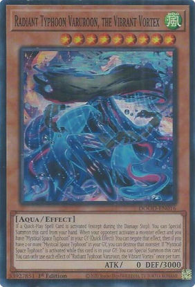 Radiant Typhoon Varuroon, the Vibrant Vortex - DOOD-EN016 - Super Rare 1st Edition