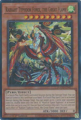 Radiant Typhoon Fonix, the Great Flame - DOOD-EN017 - Ultra Rare 1st Edition