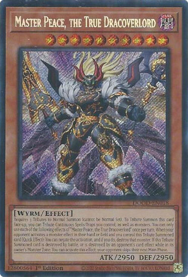Master Peace, the True Dracoverlord - DOOD-EN018 - Secret Rare 1st Edition