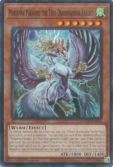 Mariamne Paradox, the True Dracophoenix Knight - DOOD-EN019 - Common 1st Edition