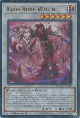 Rage Rose Witch - DOOD-EN040 - Ultra Rare 1st Edition