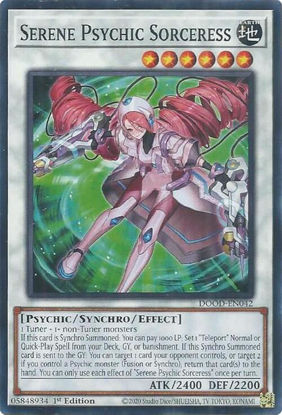 Serene Psychic Sorceress - DOOD-EN042 - Common 1st Edition