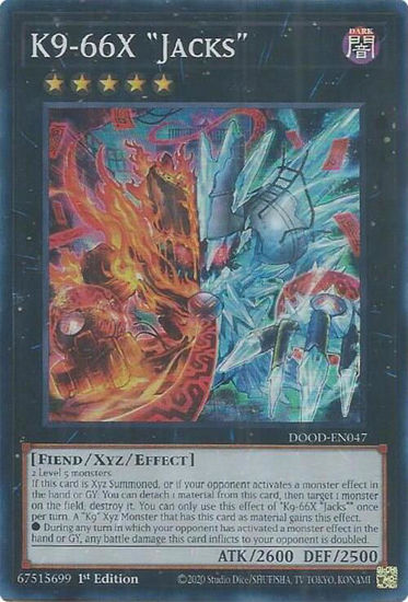 K9-66X "Jacks" - DOOD-EN047 - Super Rare 1st Edition