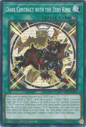 Dark Contract with the Zero King - DOOD-EN054 - Common 1st Edition