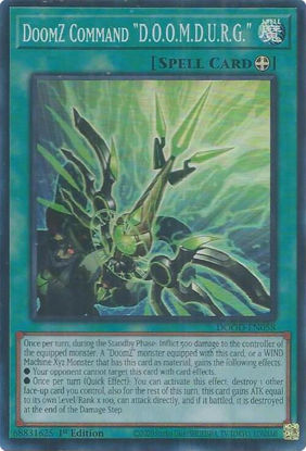 DoomZ Command "D.O.O.M.D.U.R.G." - DOOD-EN058 - Super Rare 1st Edition