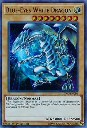 Blue-Eyes White Dragon (Ver.3) - LCKC-EN001 - Ultra Rare Unlimited