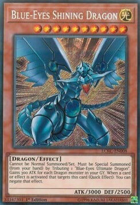 Blue-Eyes Shining Dragon - LCKC-EN008 - Secret Rare Unlimited