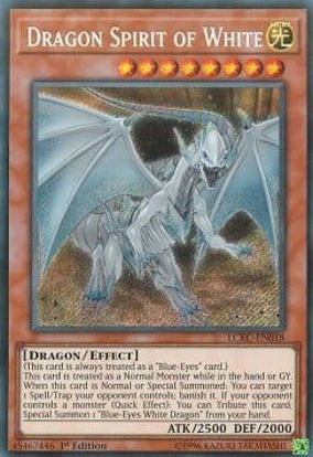 Dragon Spirit of White - LCKC-EN018 - Secret Rare Unlimited