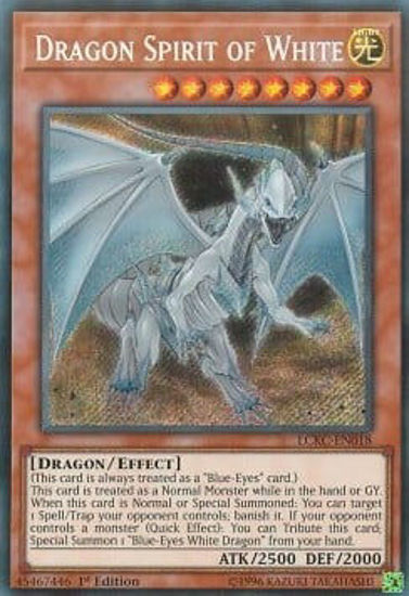 Dragon Spirit of White - LCKC-EN018 - Secret Rare Unlimited