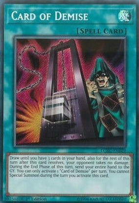 Card of Demise - LCKC-EN029 - Secret Rare Unlimited