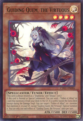 Guiding Quem, the Virtuous - CH01-EN006 - Ultra Rare 1st Edition