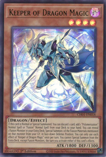 Keeper of Dragon Magic - CH01-EN018 - Ultra Rare 1st Edition