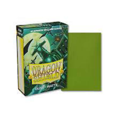 Dragon Shield Small Sleeves - Japanese Matte Olive (60 Sleeves)
