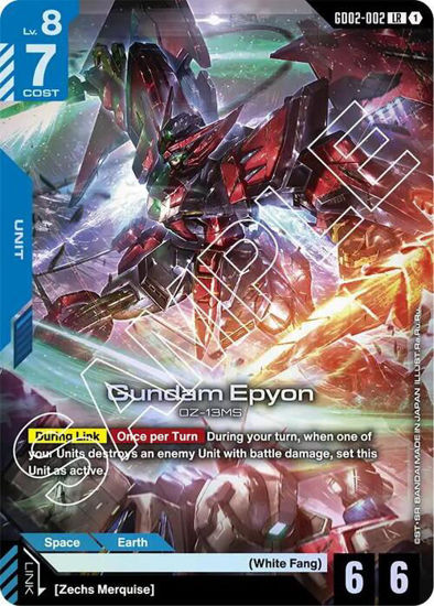 Gundam Epyon - GD02-002 - Legendary Rare