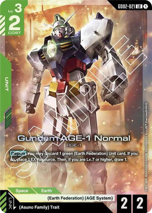 Gundam AGE-1 Normal - GD02-021 - Legendary Rare
