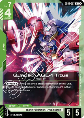 Gundam AGE-1 Titus - GD02-027 - Uncommon