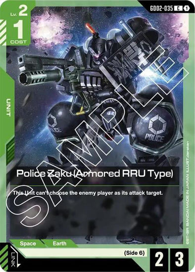 Police Zaku (Armored RRU Type) - GD02-035 - Common