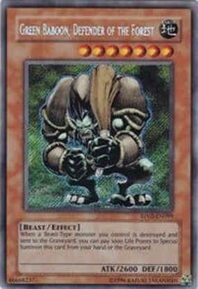 Green Baboon, Defender of the Forest - RP02-EN099 - Secret Rare Unlimited