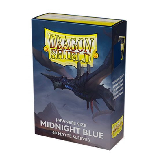 Dragon Shield Small Sleeves - Japanese Matte Midnight Blue (60 Sleeves)