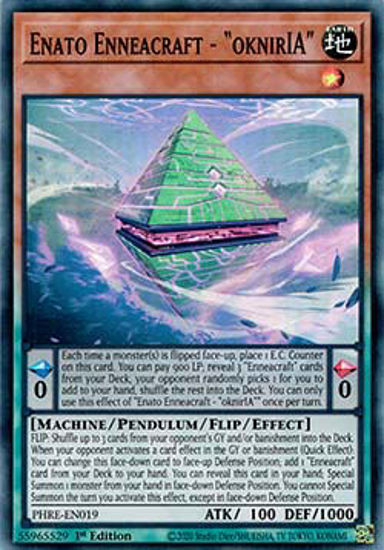 Enato Enneacraft - "oknirIA" - PHRE-EN019 - Super Rare 1st Edition