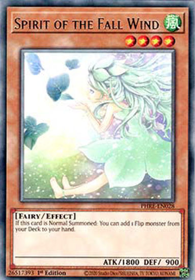 Spirit of the Fall Wind - PHRE-EN028 - Rare 1st Edition