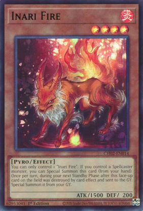 Inari Fire - CH02-EN014 - Ultra Rare 1st Edition