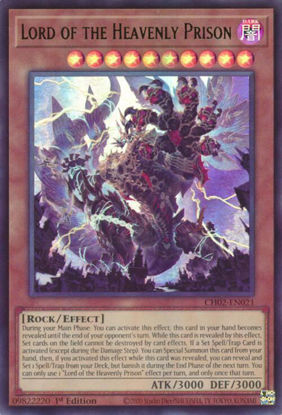 Lord of the Heavenly Prison - CH02-EN021 - Ultra Rare 1st Edition