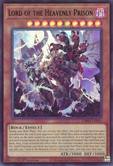 Lord of the Heavenly Prison - CH02-EN021 - Ultra Rare 1st Edition