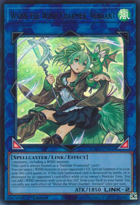 Wynn the Wind Charmer, Verdant - CH02-EN044 - Ultra Rare 1st Edition