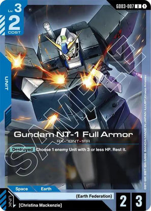 Gundam NT-1 Full Armor - GD03-007 - Uncommon
