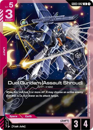 Duel Gundam (Assault Shroud) - GD03-042 - Uncommon