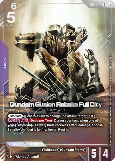 Gundam Gusion Rebake Full City - GD03-053 - Rare+