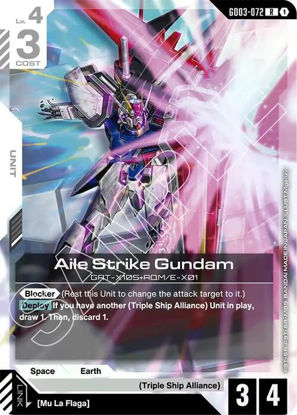 Aile Strike Gundam - GD03-072 - Rare