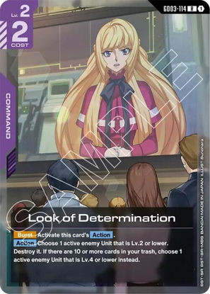 Look of Determination - GD03-114 - Rare