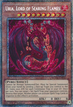 Uria, Lord of Searing Flames - MZMU-EN000 - Starlight Rare 1st Edition