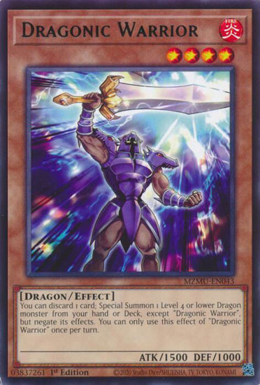 Dragonic Warrior - MZMU-EN043 - Rare 1st Edition