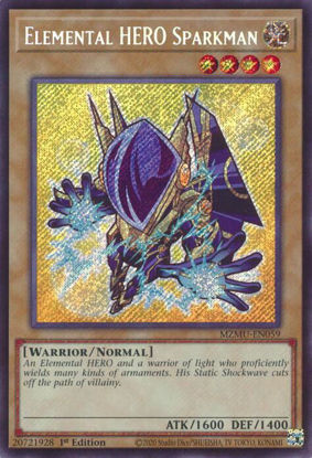 Elemental HERO Sparkman - MZMU-EN059 - Secret Rare 1st Edition