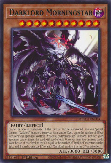 Darklord Morningstar - MZMU-EN083 - Rare 1st Edition