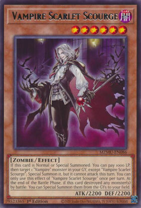 Vampire Scarlet Scourge - MZMU-EN086 - Rare 1st Edition